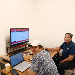 Offline 3 ilustrasi Belajar Komputer, Python, Flutter & PHP